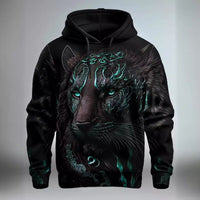 Fashion Brand Lion's Head 3D Hoodie Fashion Men And Women.