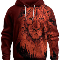 Fashion Brand Lion's Head 3D Hoodie Fashion Men And Women.