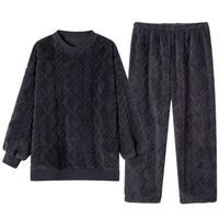 Keep Warm Thickened Flannel Housewear Fashion Suit