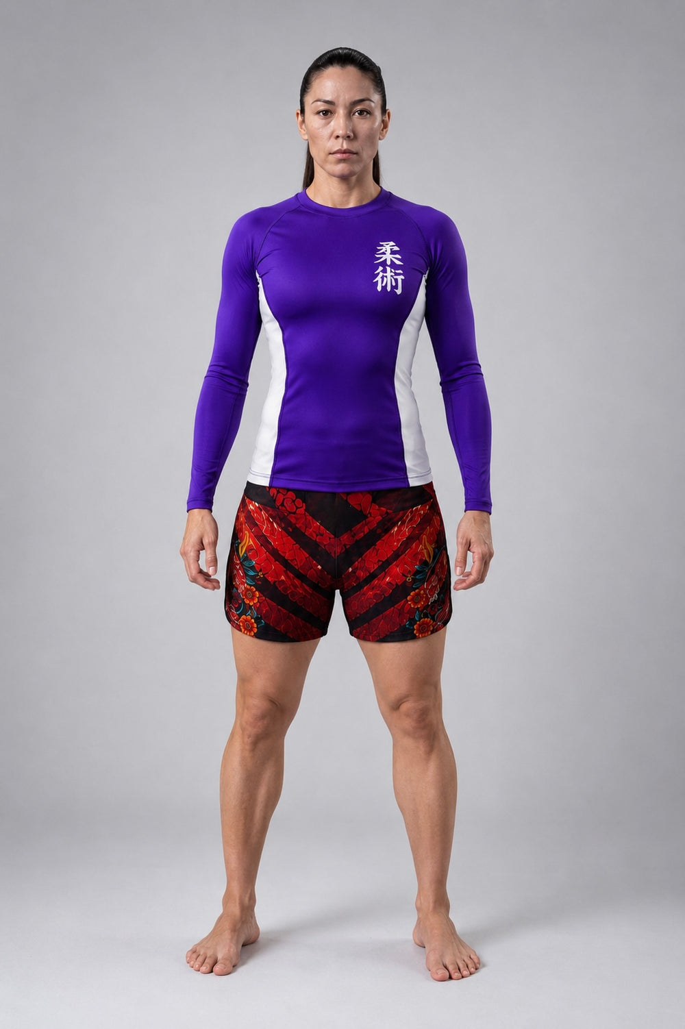 Jitsuninja Unisex Rash Guard | Long Sleeve Compression Top for BJJ & MMA