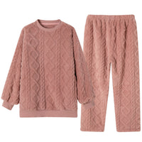 Keep Warm Thickened Flannel Housewear Fashion Suit